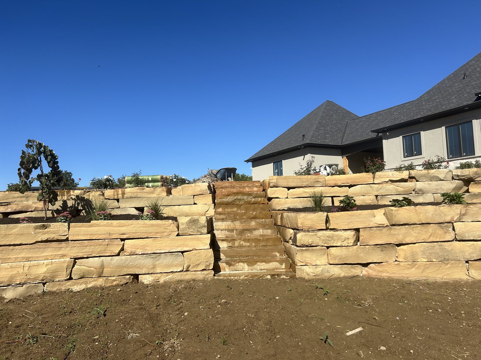 Hardscape patio project by Arbuckle Nursery and Landscaping